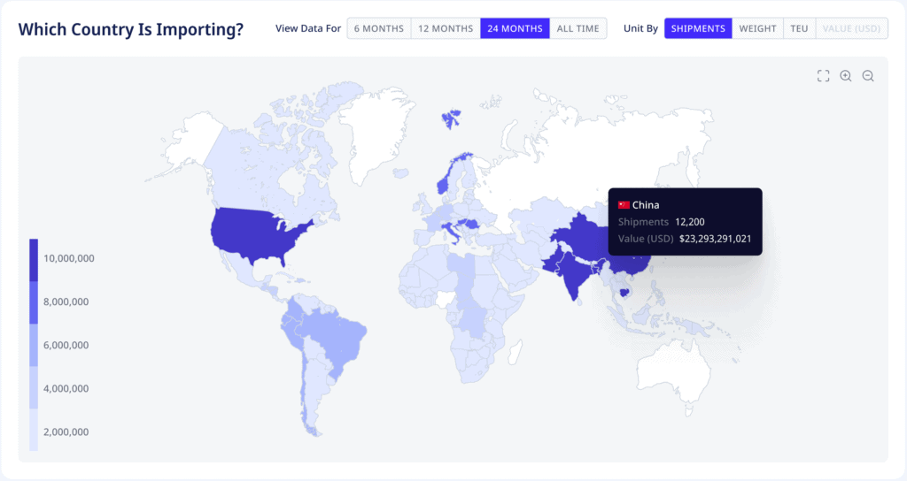 The image from ADAMftd states: By examining the top trading areas, businesses can identify key regions that account for the majority of their trade activities. This helps in focusing marketing and operational efforts on the most significant markets, optimizing resource allocation, and maximizing trade opportunities.